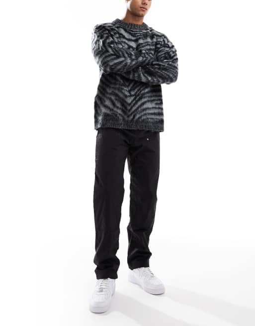 Criminal Damage Nylon carpenter pant black in black