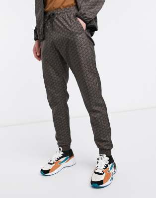 black nylon tracksuit
