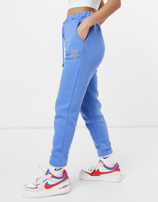 Rhinestone Drawstring Jogger Pants