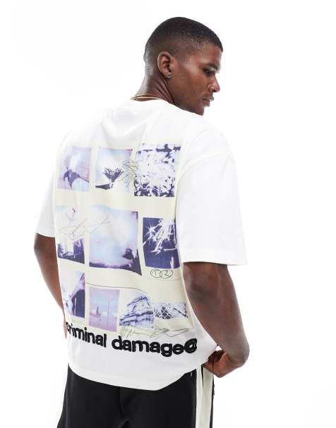 Criminal Damage Polaroid t-shirt off-white in off-white - view 1