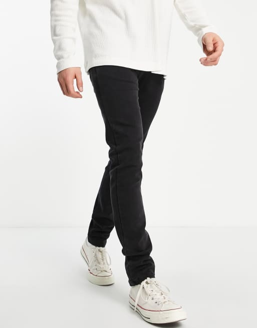 Criminal Damage - Skinny denim jeans in antraciet met wassing