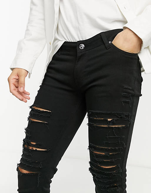 kant Onset hjemmehørende Criminal Damage skinny fit camden jeans in black | ASOS