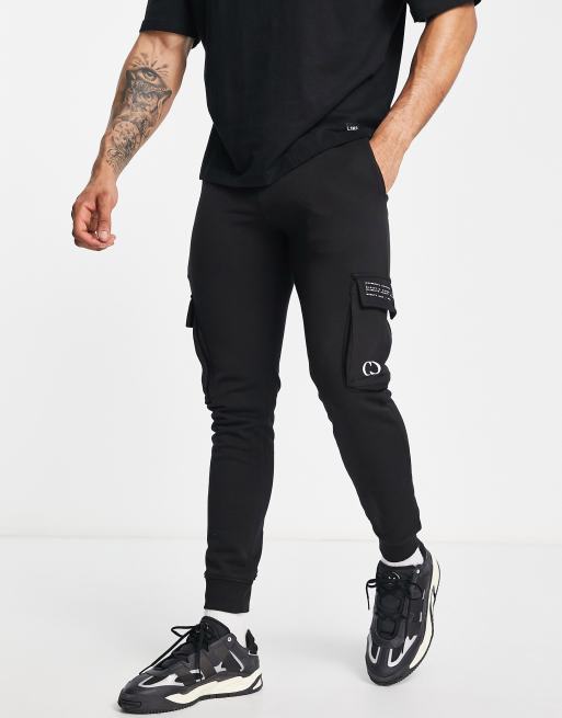 Criminal Damage - Sorte cargo-jeans