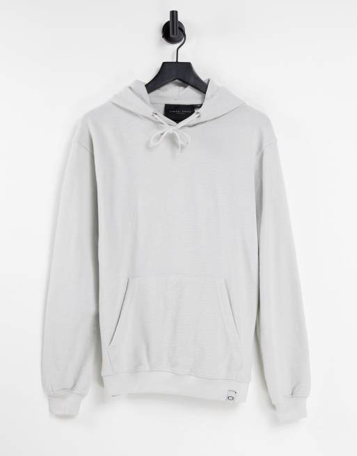 Criminal Damage - Sweat à capuche oversize d'ensemble - Gris
