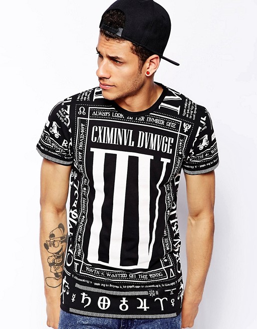 Criminal Damage | Criminal Damage T-Shirt with Scorpion Back Print