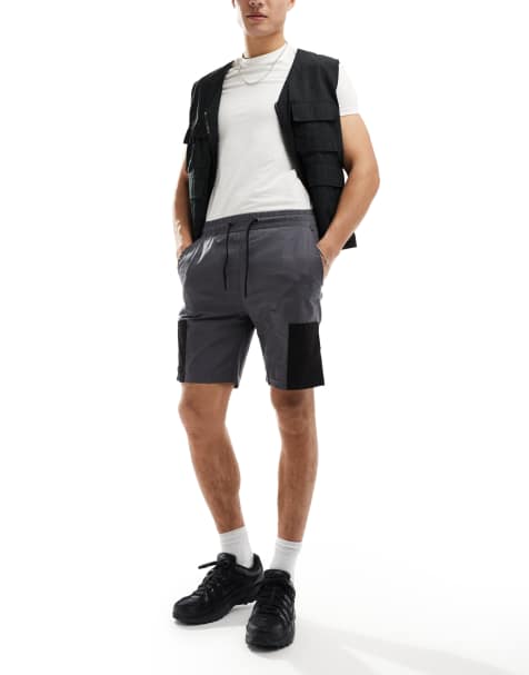 Criminal Damage utility shorts in black  - view 1