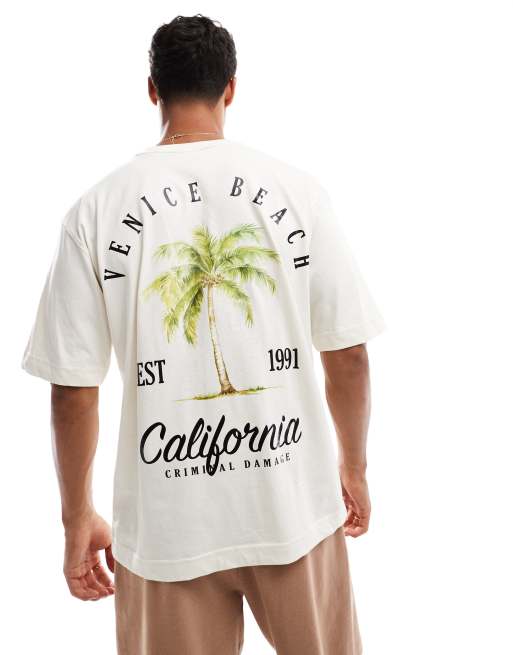 Criminal Damage Venice t-shirt off white in off white