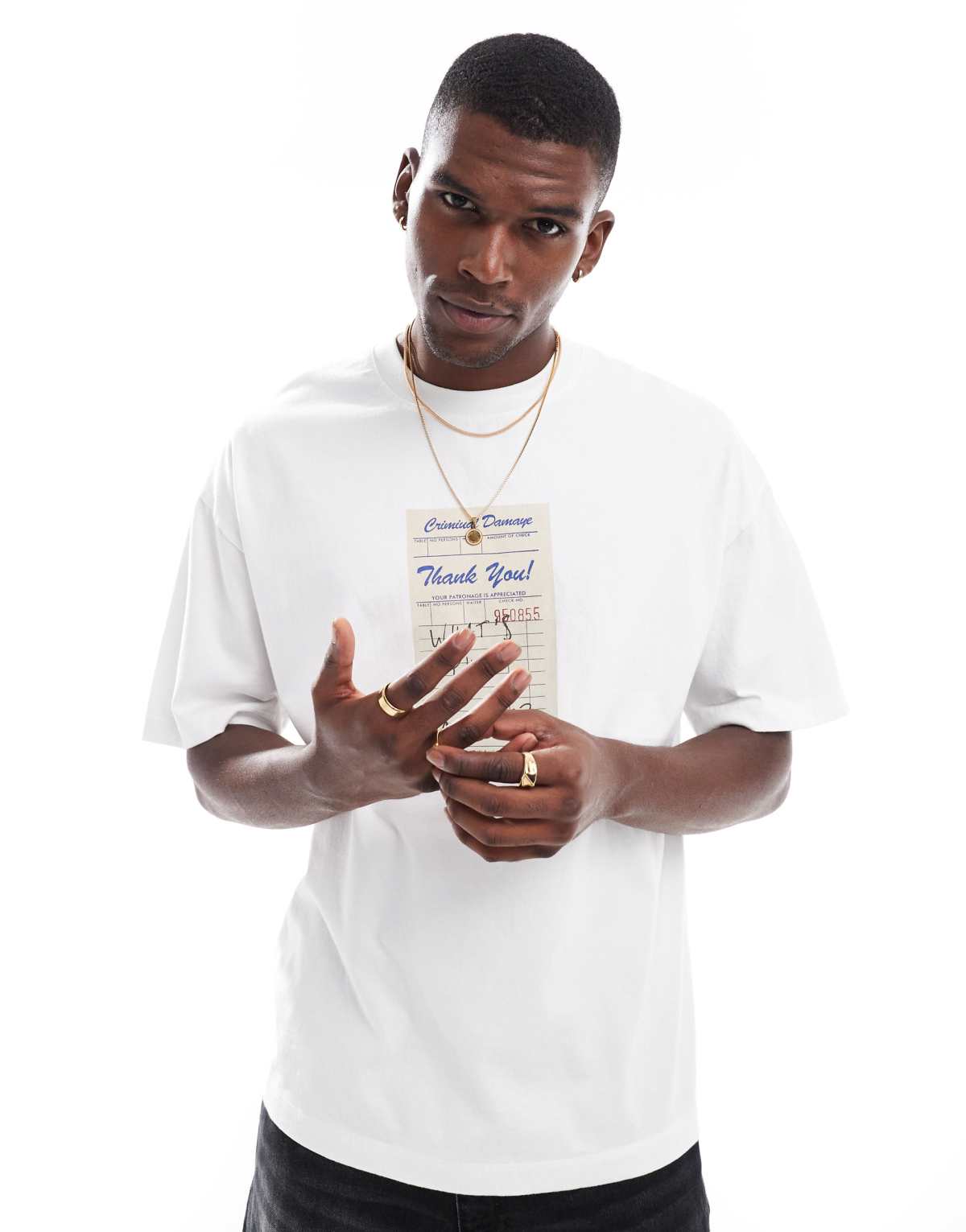 Criminal Damage Whats the damage t-shirt off white in off white