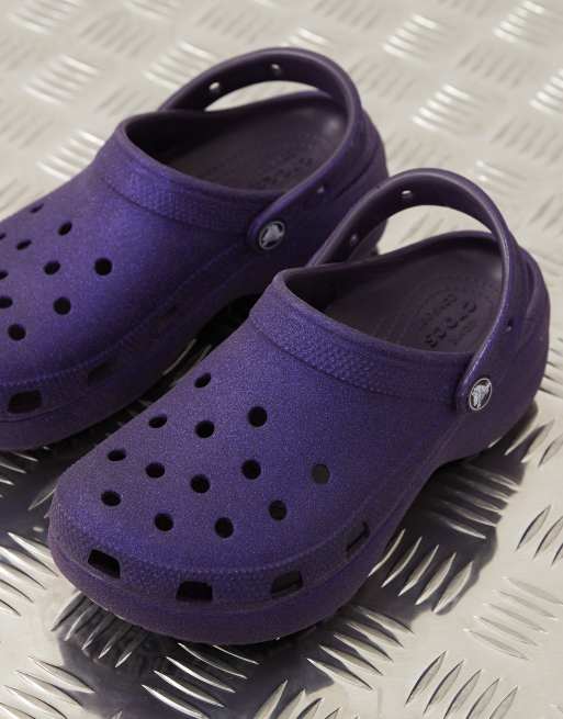 Dark purple crocs best sale