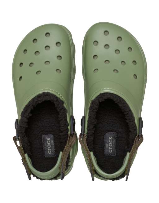 Crocs All Terrain fodrade clogs i cargo green, 3 av 4