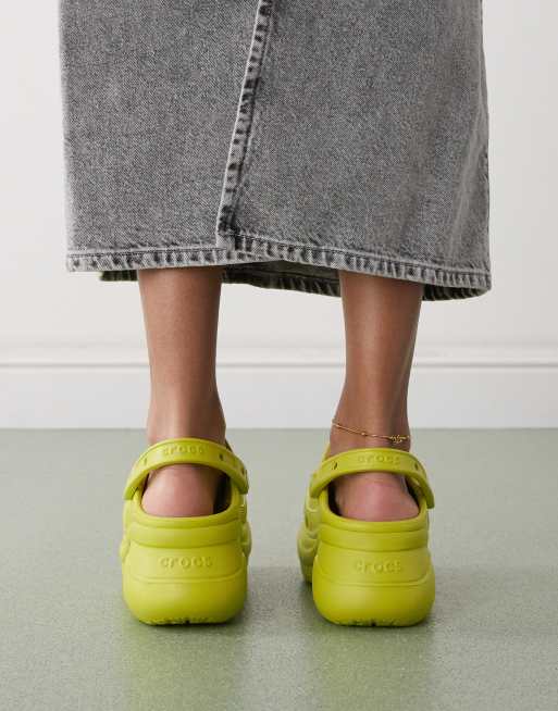 Crocs Bae clogs in kiwi green | ASOS