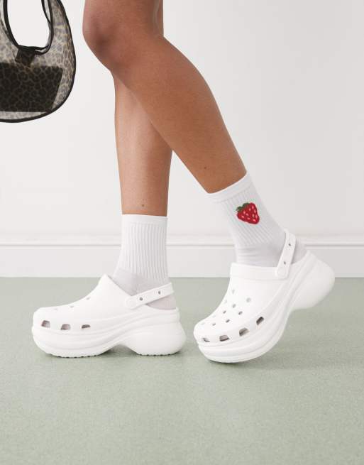 Crocs Bae clogs in white, 4 of 4