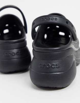 bae platform crocs black