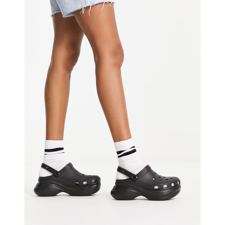 Crocs Bae platform clog in black | ASOS