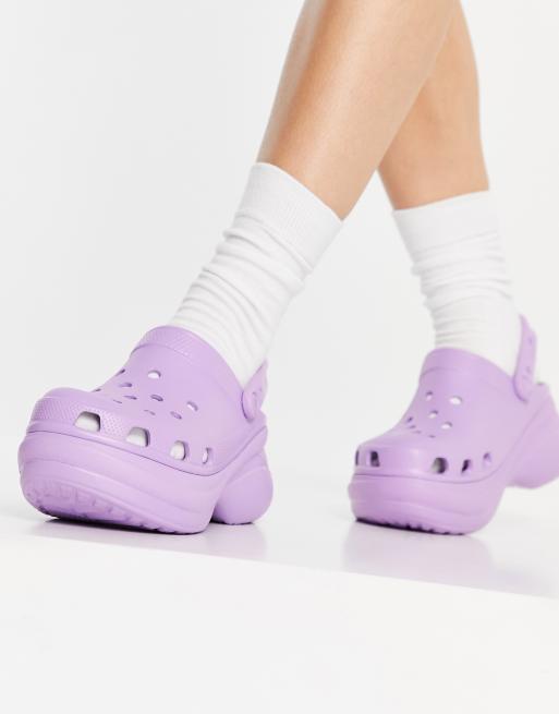 Purple on sale platform crocs