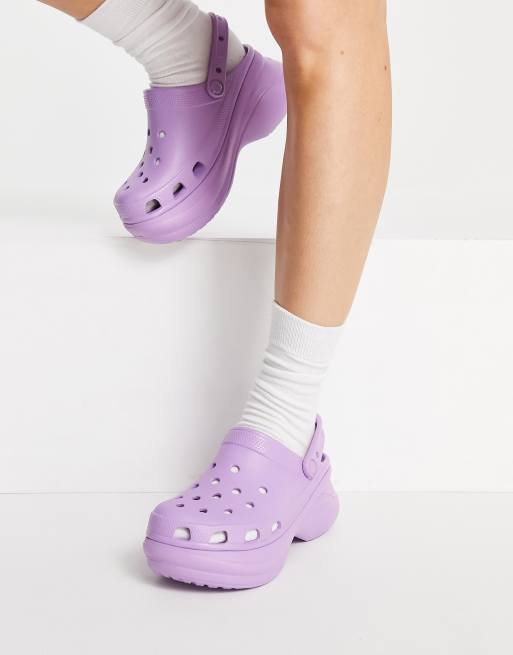 Purple on sale platform crocs