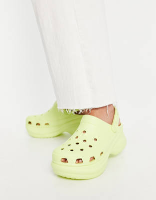 Crocs Bae platform clog in lime zest | ASOS