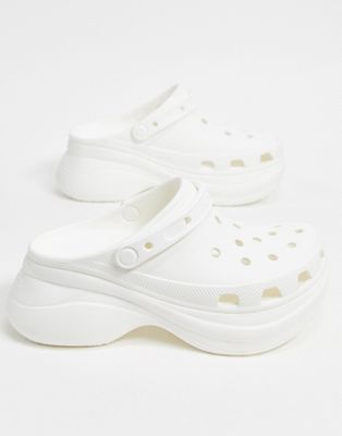 white slip on crocs