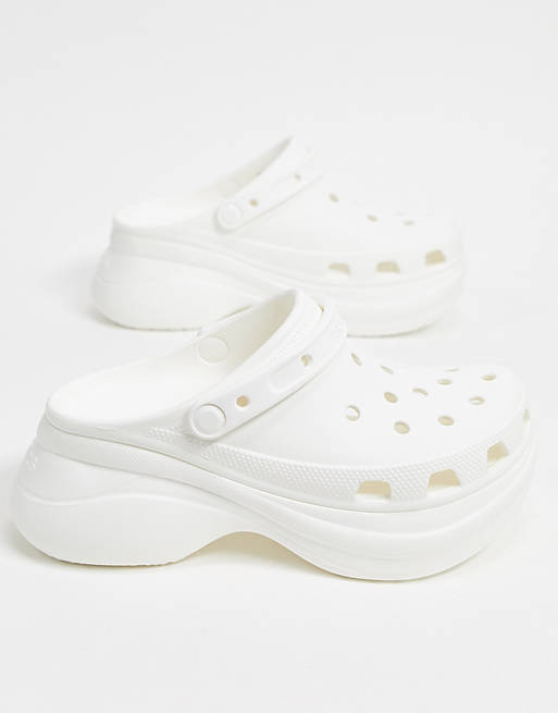 Women Flat Shoes/Crocs Bae platform clog in white 