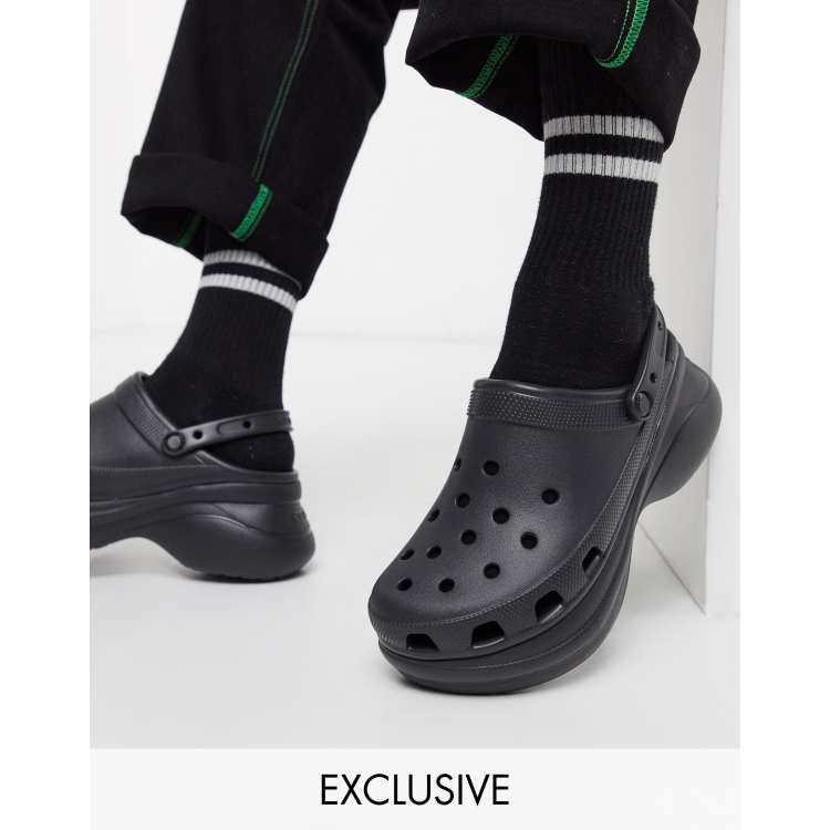 Crocs bae platform clogs in black exclusive to ASOS | ASOS