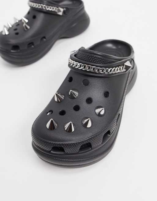 Crocs – Bae Punk – Svarta tofflor
