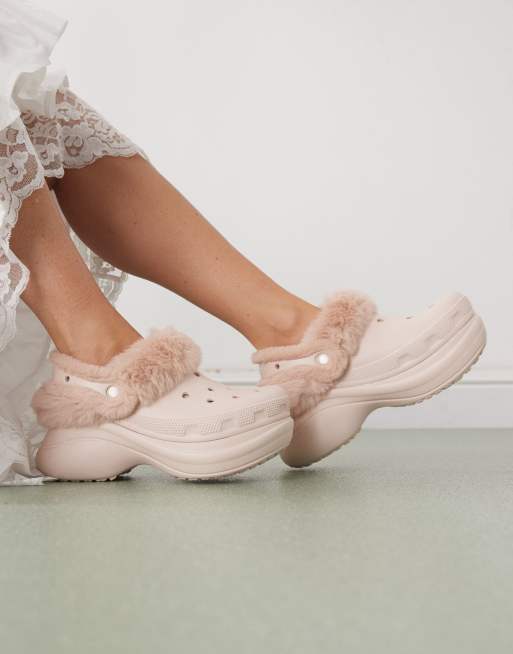 Crocs - Bae - Zoccoli color quarzo con interno in pelliccia, 3 di 4
