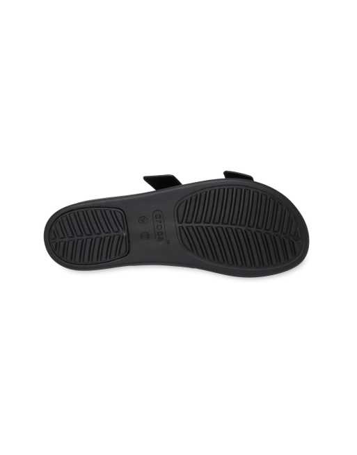 Crocs Brooklyn buckle low sandal in black, 2 of 4