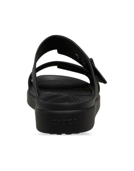 Crocs Brooklyn buckle low sandal in black, 4 of 4