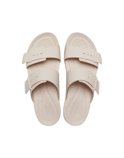 Crocs Brooklyn buckle low sandal in natural - view 1