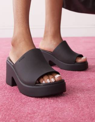 Crocs Brooklyn heel in black - view 1
