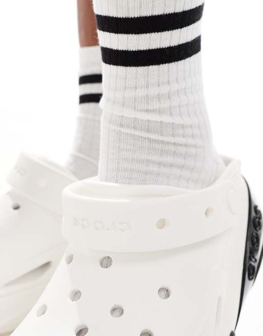 Crocs - Bubble Crush - Zoccoli unisex bianchi, 3 di 4