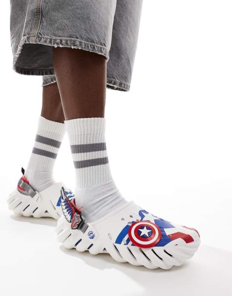 Crocs Captain America Echo Clogs in Multi - view 1