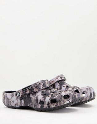 Sandales Crocs - Chaussures classiques délavées - Vert et noir