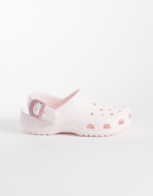 Crocs Classic Buckle Clog in light pink