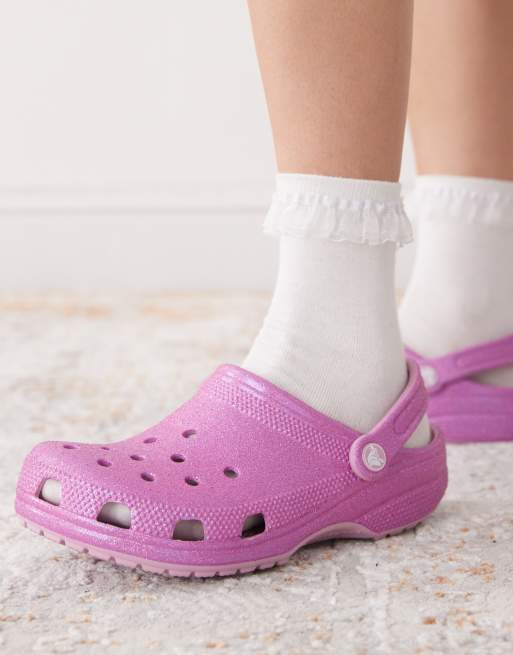Crocs Classic clog in hygrangea glitter, 3 of 4