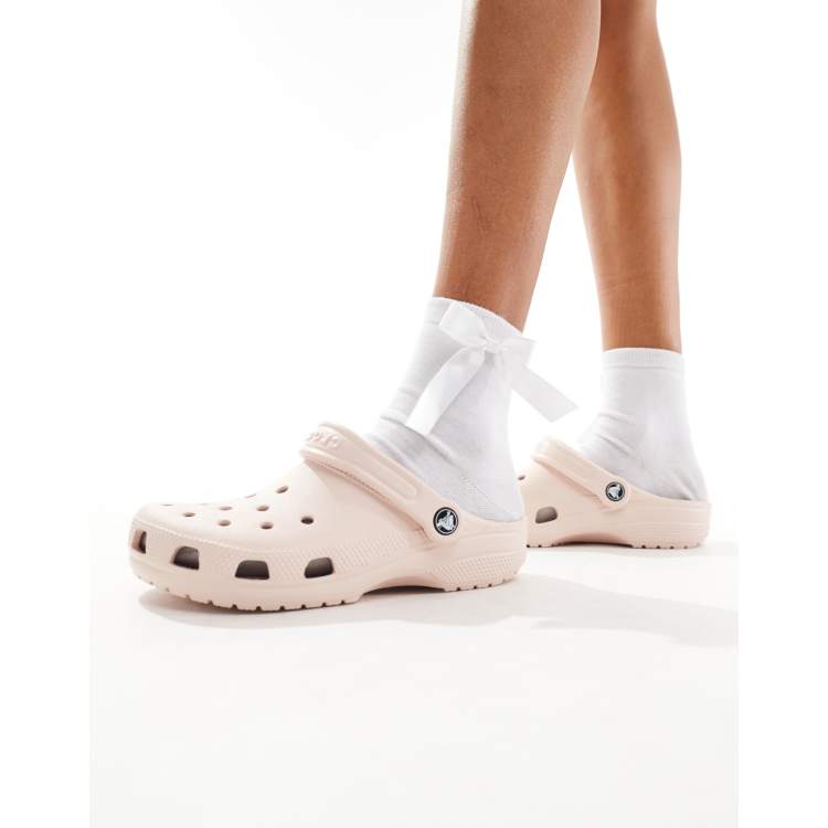 Barely pink crocs online