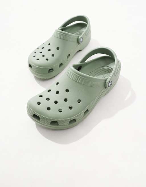 Crocs Classic clog in moss ASOS
