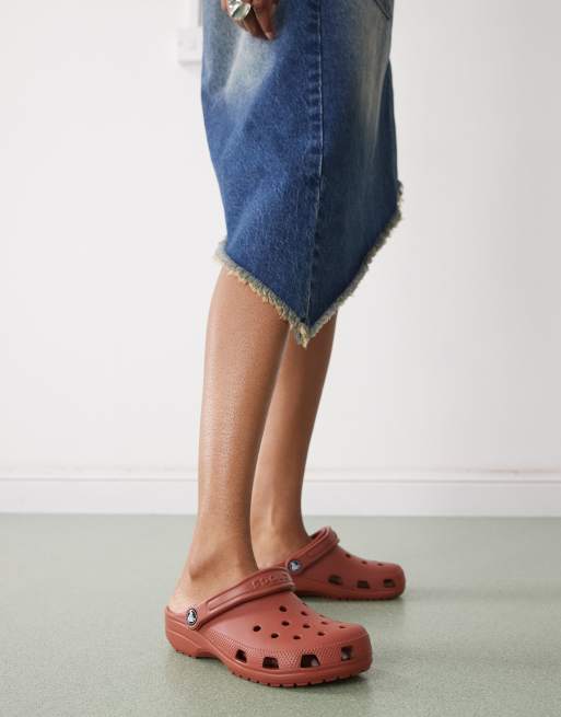 Crocs classic clog in rust | ASOS