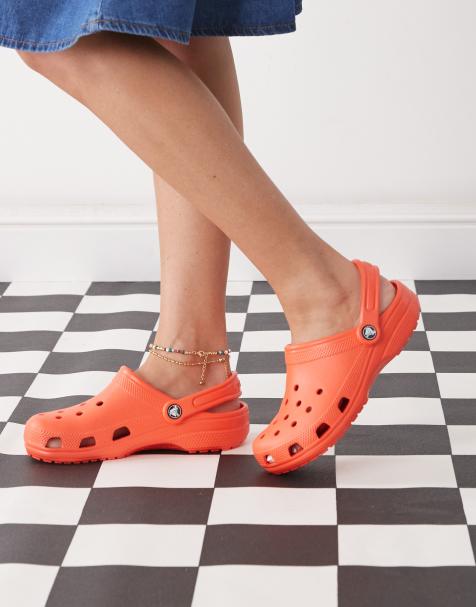 Crocs classic clog in starfish orange - view 1