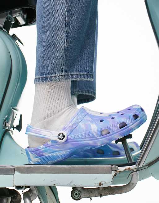 Crocs - Classic Clog - Zoccoli classici blu marmo