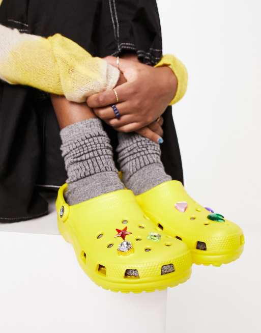 Crocs - Classic Clog - Zoccoli classici color limone, 3 di 4