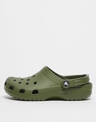 Crocs unisex classic clogs in army green