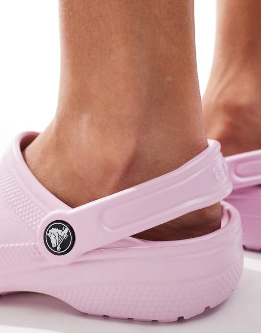 Ballerina pink store crocs with fur