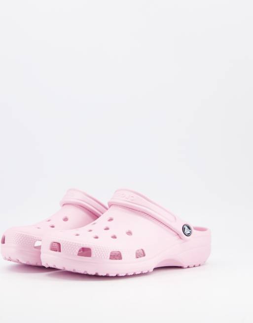 Ladies store pink crocs