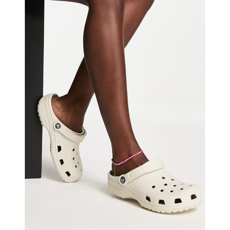 Beige crocs discount