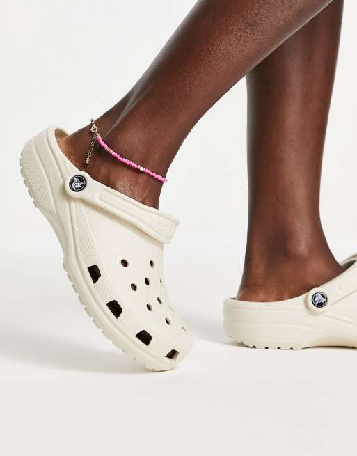 Beige best sale crocs womens