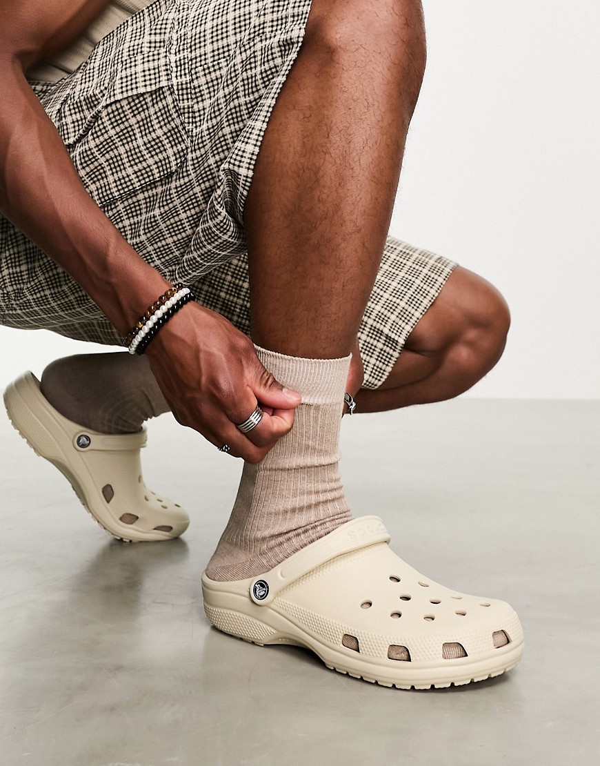 Crocs classic clogs in bone-Neutral