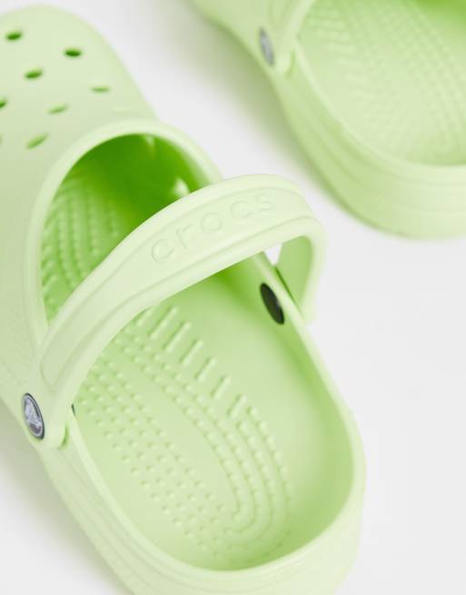 Crocs classic clogs in celery green