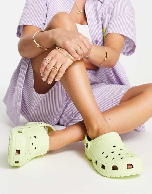 Crocs classic clogs in celery | ASOS