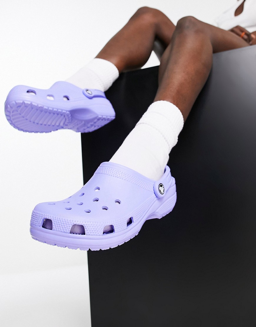 Crocs classic clogs in digital violet-Purple